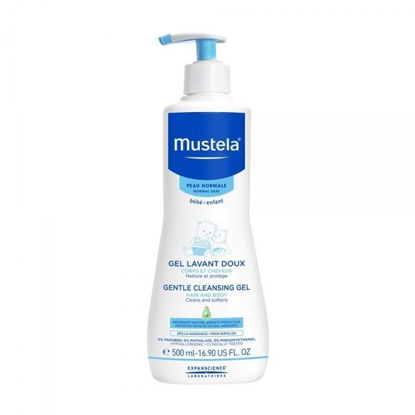 Гель Mustela ніжний очищувальний для новонароджених 500 мл