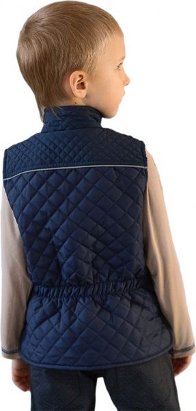 Жилет Модний Карапуз стьобаний р.128 синій 03-00636-0 