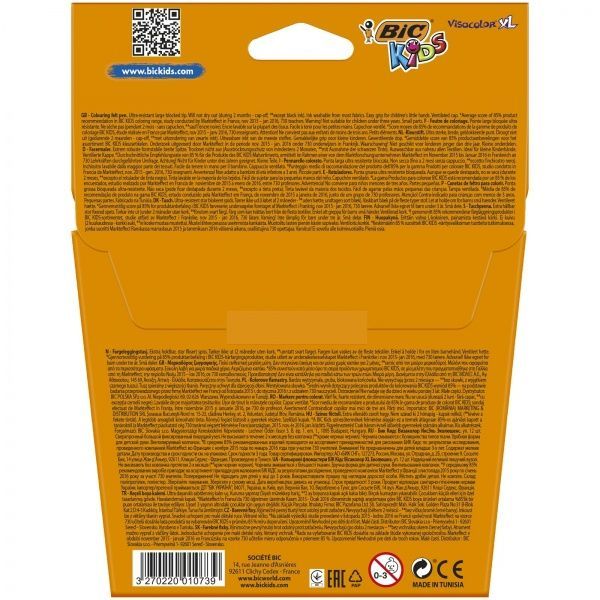 Фломастеры Visacolor XL 8 шт. BIC