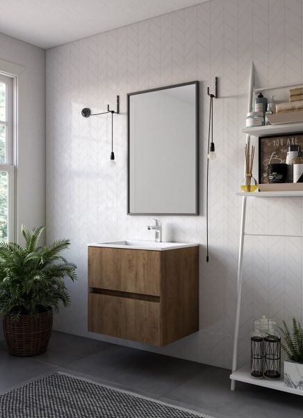 Тумба підвісна Грейд Preference N2 80 МДФ розпилдеревамедовий під ум. Пандора 80