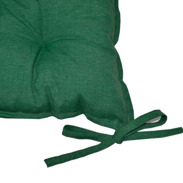 Подушка на стул РОУЗ квадратная зеленая La Nuit