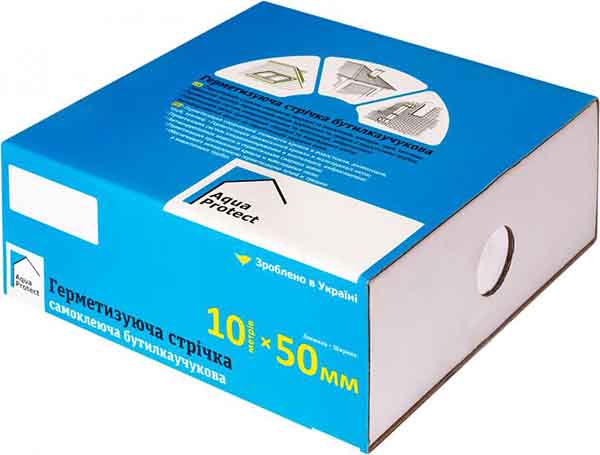 Лента герметизирующая Aqua Protect бутилкаучуковая LT/FA 50 мм x 10 м серая