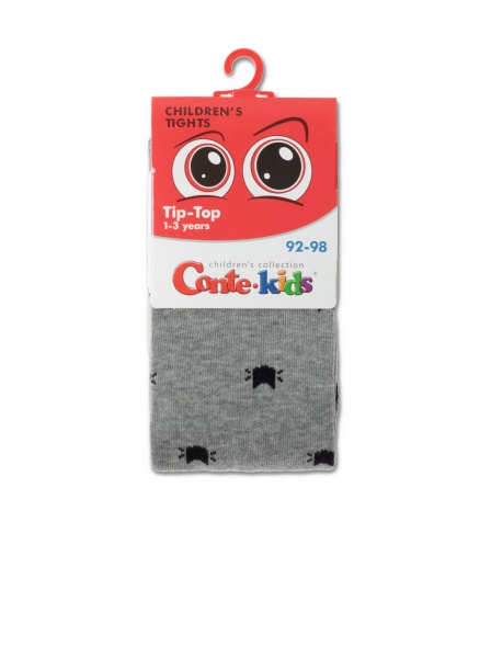 Колготки унисекс Conte-Kids TIP-TOP 567р.128-134 серый 