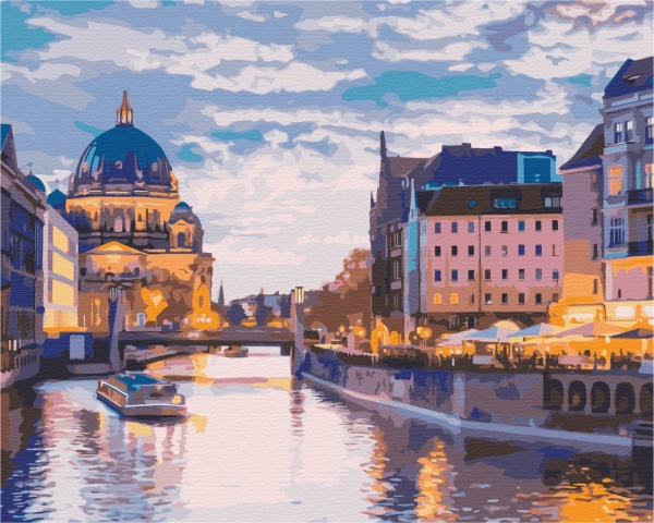 Картина за номерами Канали старого міста BS52571 40х50 см Brushme 