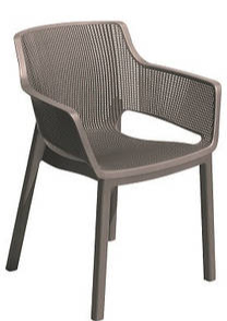 Стілець Allibert Elisa 57,7x62,5x79 см бежевий 