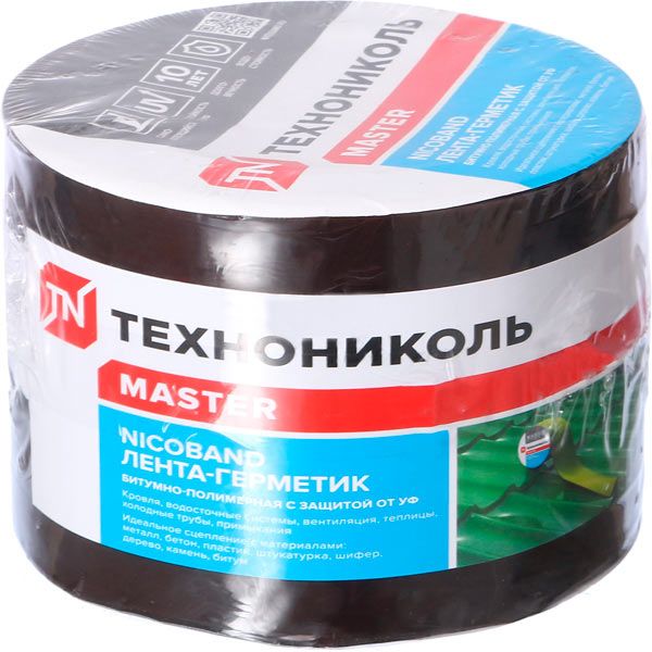 Кровельно-уплотнительная лента ТехноНиколь Nicoband 100 мм 3 м коричневая