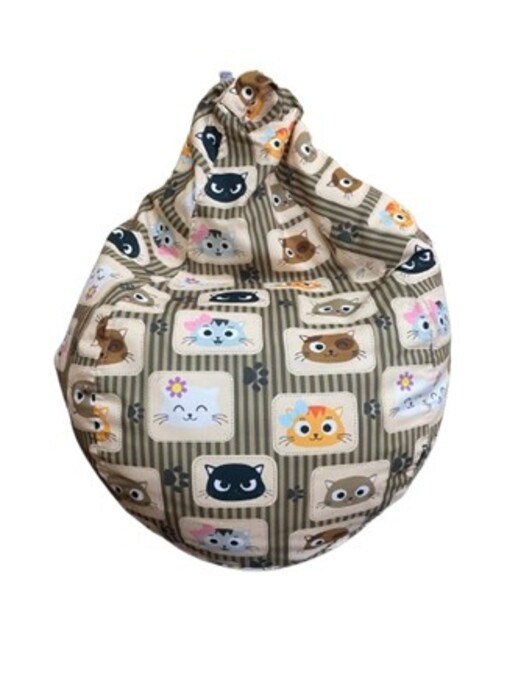Кресло-мешок Примтекс Плюс MALMO M LUX PT-08 print Cats принт