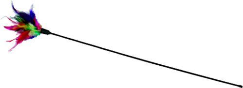 Дразнилка Trixie палочка с перьями 50см