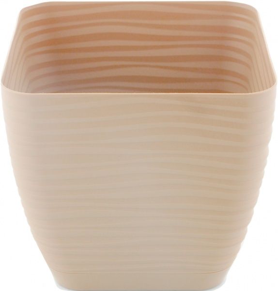 Вазон пластиковий Form Plastic Сахара міні Квадро-15 квадратний 2л лате 