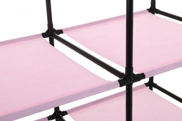 Тканевый шкаф Фламинго 1560х870х460 мм розовый 