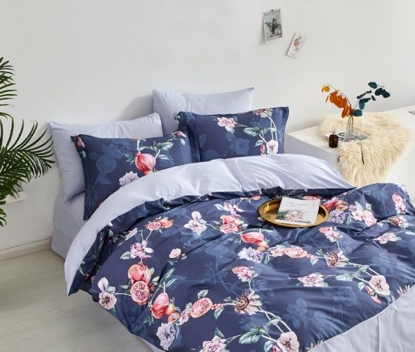 Комплект постільної білизни 1.5 16HB411 синій Word of Dream 