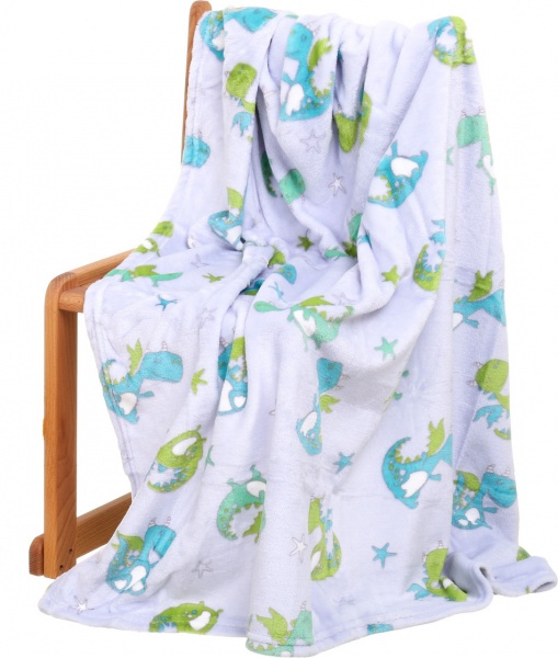 Плед Lotus Дракончик 100x120 см ментоловий 21kf-01 