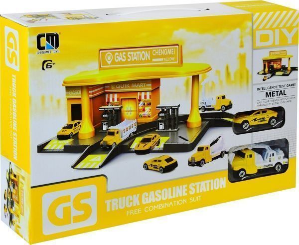 Игровой набор Shantou трек Заправочная станция Строители CM559-22B