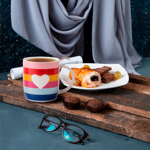 Чашка Time out 365 мл в ассортименте Vittora