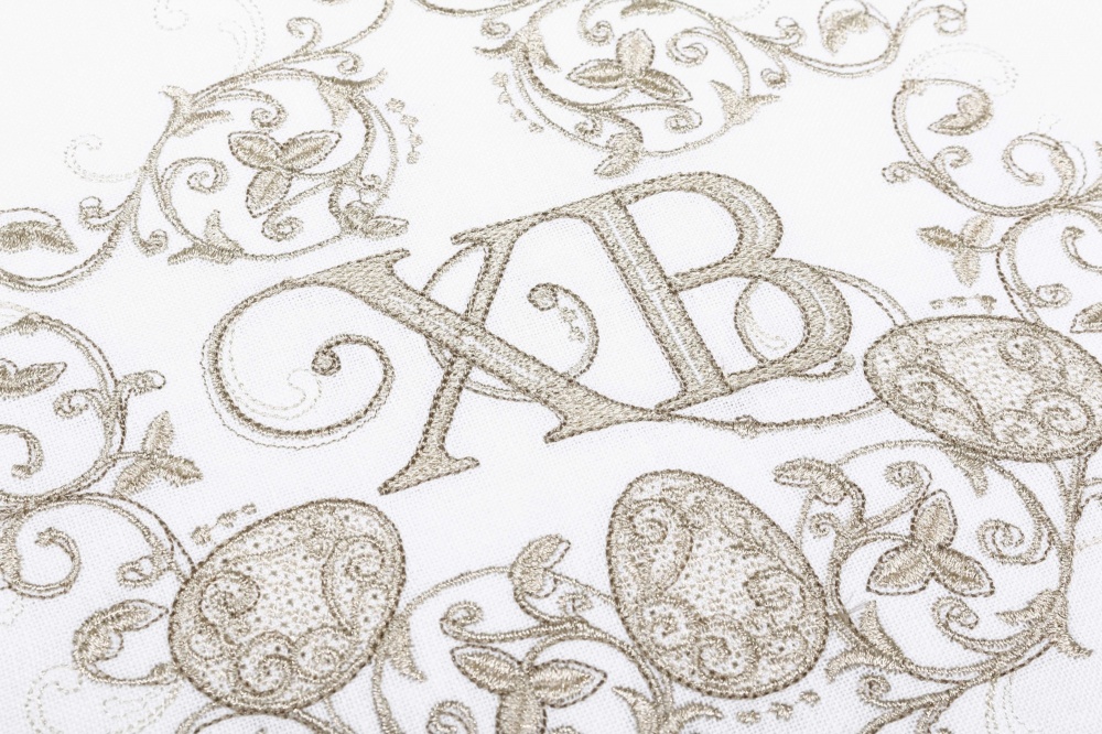 Рушник великодній 433-24/00 30x70 см Едельвіка білий