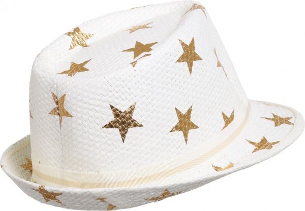 Капелюх Golden stars білий