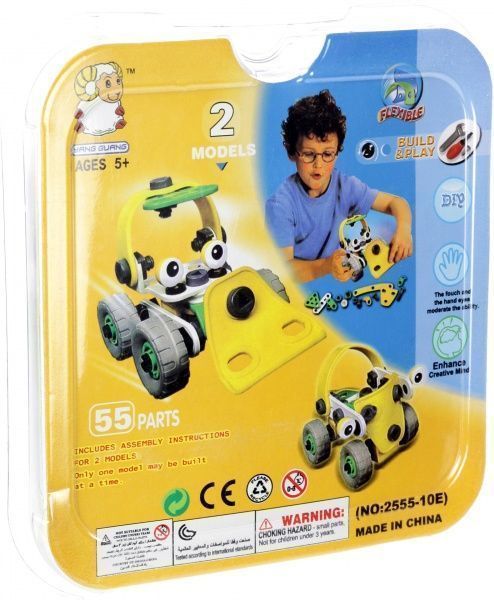 Конструктор Flexible Build & Play Бульдозер і машина 2555-10E