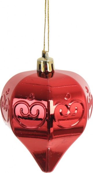 Набор елочных шаров пластиковых Люкс красный d80 мм 75 шт./уп. 