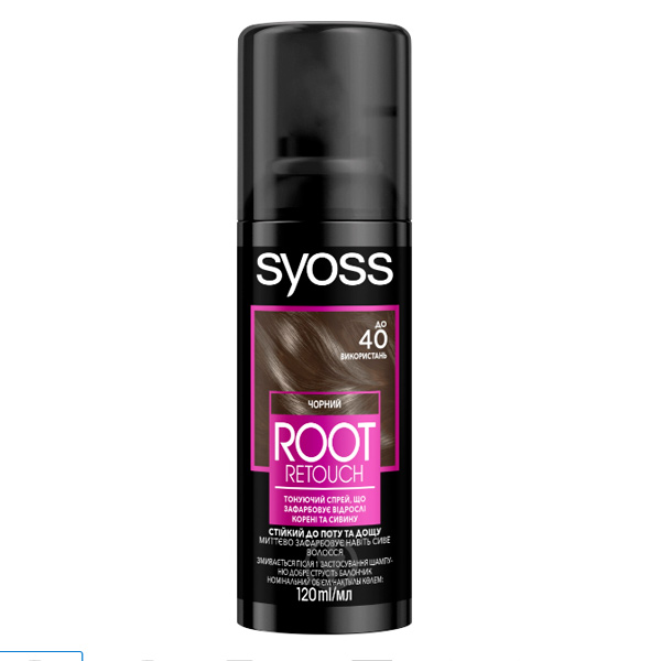 Спрей тонуючий Syoss Root Retoucher чорний 120 мл