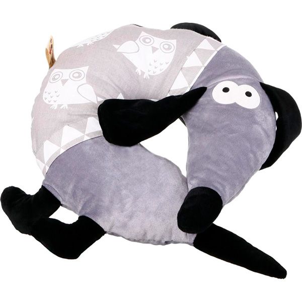 Подушка декоративна Собака з совами 39x39 см