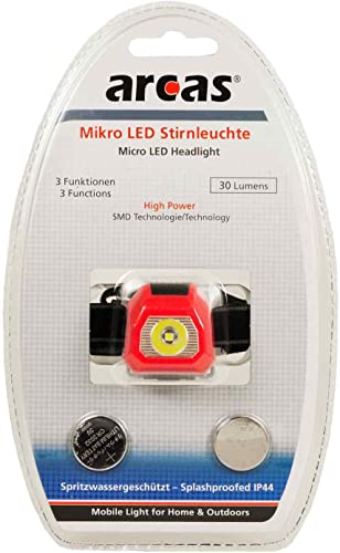 Фонарь налобный Arcas LED Flashlight налобний 2*CR2032 BP1