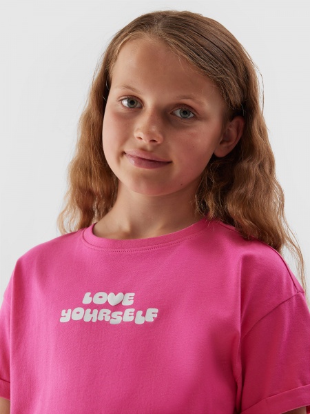 Футболка 4F TSHIRT M0794 4FJAW23TTSHM0794-10S р.140 рожевий