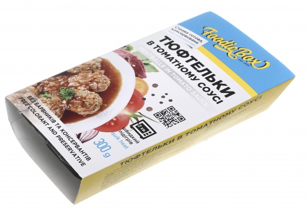 Тюфтельки Foodie Box в томатному соусі 300 г 
