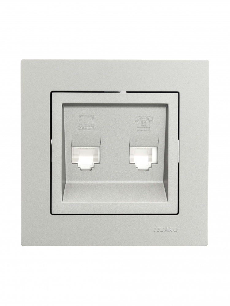 Рамка одномісна Lezard Vesna універсальна сірий 742-3500-146