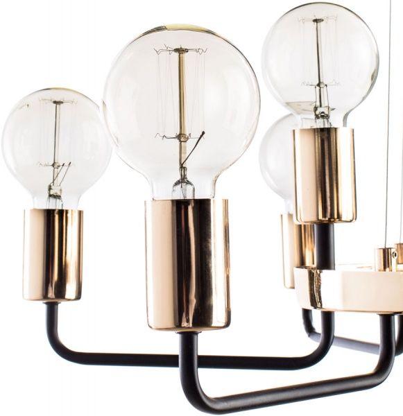 Люстра подвесная Arte Lamp Gelo A6001LM-9BK 9x40 Вт E27 черный 