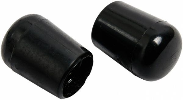 Заглушка зовнішня кругла чорна d8 мм 4 шт.