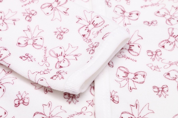 Человечек для девочки Моя планета Бантики Кмб801-1 р.56 белый с красным 