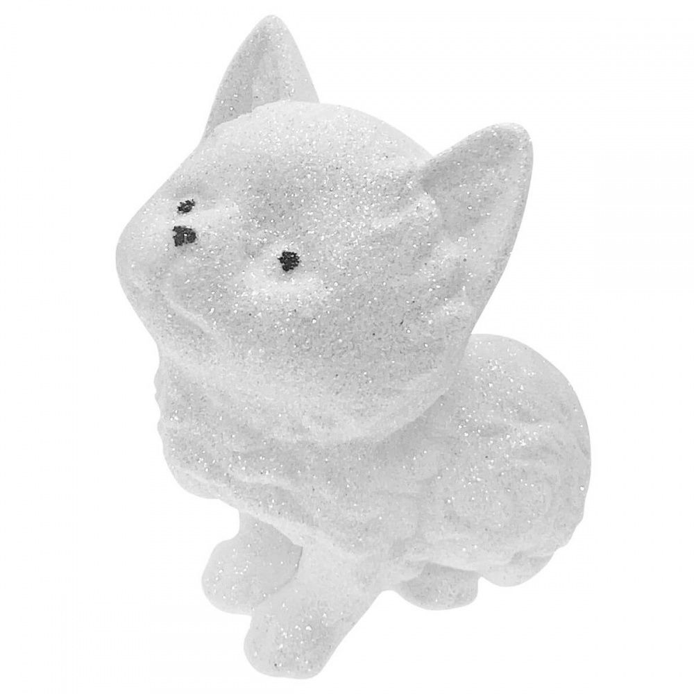 Ялинкова іграшка MIS LT Котик 10 см білий