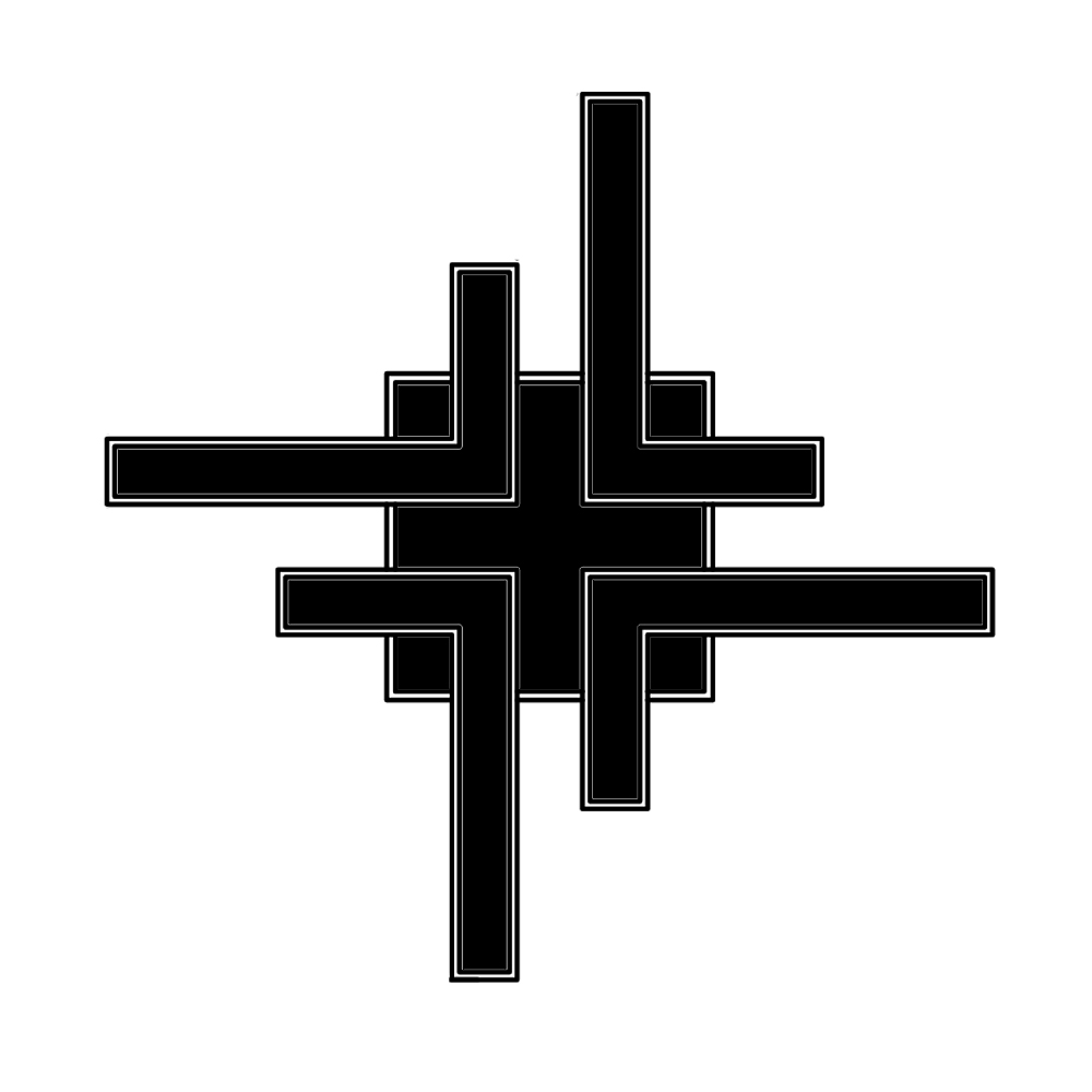 Люстра світлодіодна Luminaria 110 Вт LED-модуль 02 чорний HUGO 110W 4L BLACK