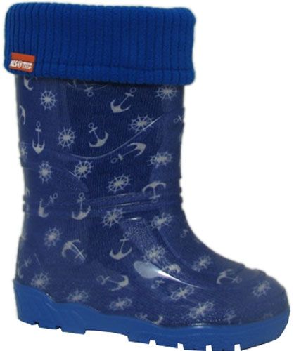 Сапоги резиновые Alisa Line Якоря р.30 синий 