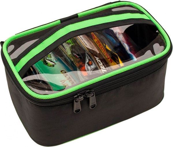 Сумка Shaptala ПП5Ч 23 см для снастей с прозрачной крышкой