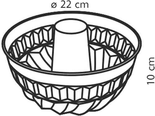 Форма для кекса Delicia 22 см (623142) Tescoma