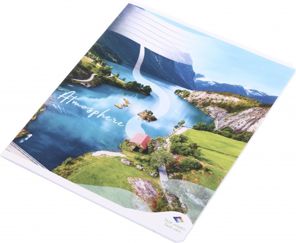 Тетрадь школьная уф-лак 30 листов в линейку в ассортименте