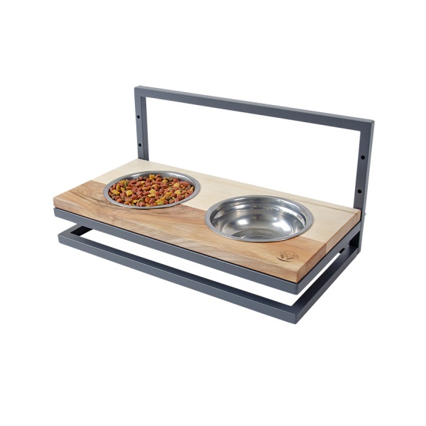 Миска подвійна 10 центів для Джека №5 S/M/L 2х600 мл графіт