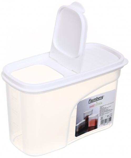 Ємність для зберігання Sand 1,2 л молочна Flamberg Smart Kitchen
