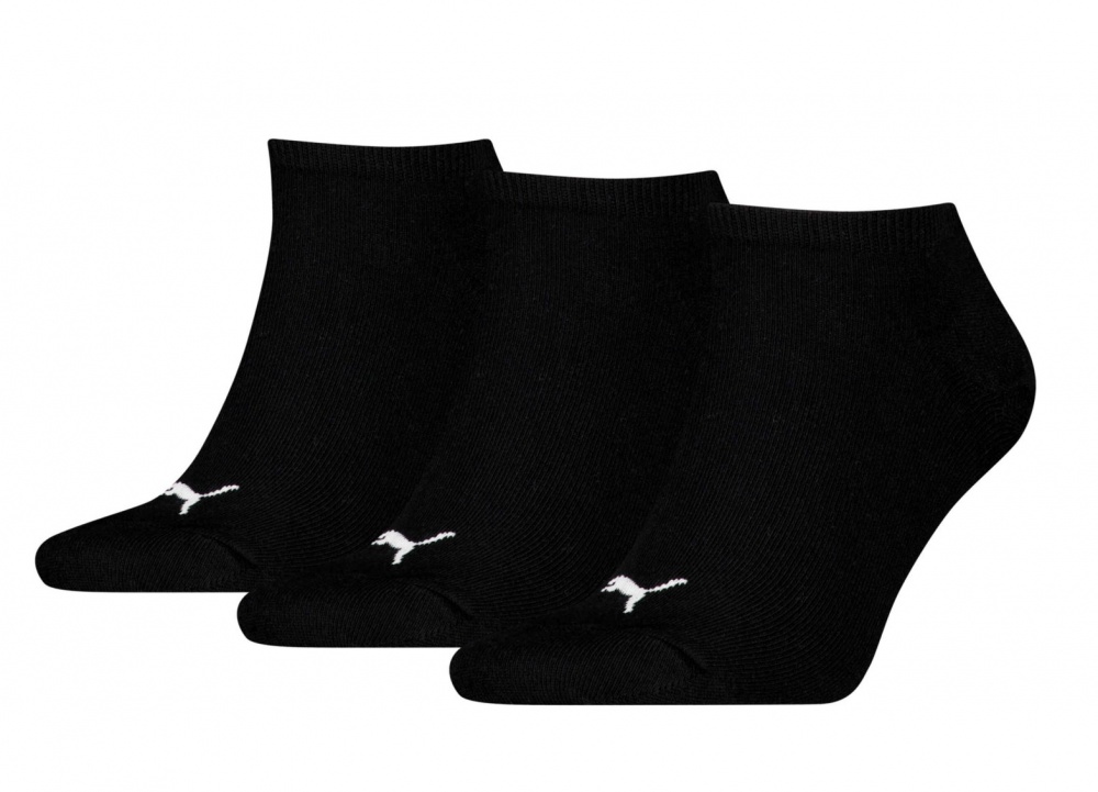 Шкарпетки Puma UNISEX SNEAKER PLAIN 3P 93862406 р.35-38 чорний 3 шт.