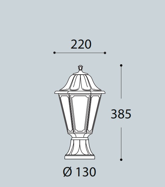 Светильник уличный напольный FUMAGALLI Mikrolot/Anna Clear E27 12 Вт IP55 черный