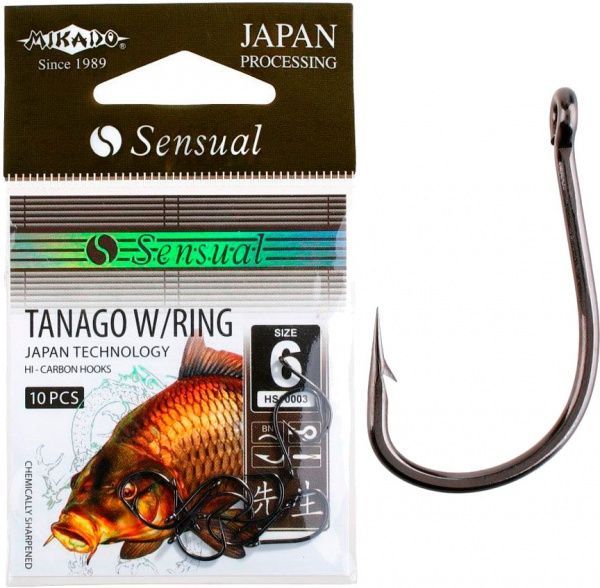 Крючок Mikado black nickel №4/0 10 шт. Sensual Tanago
