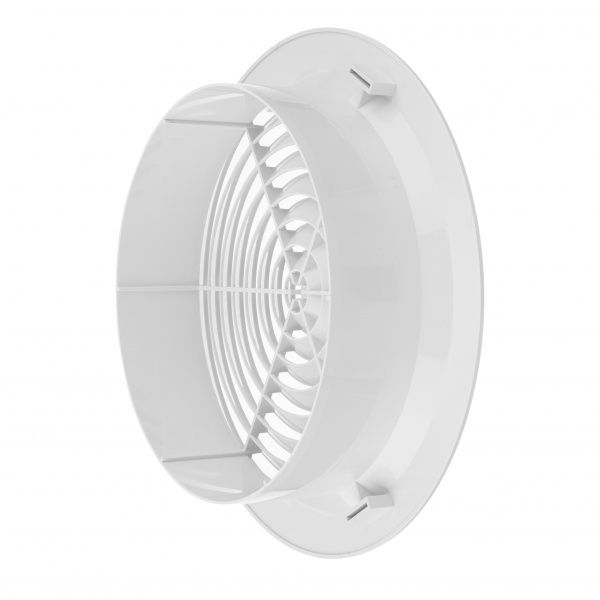 Диффузор MiniMax вентиляционный c фланцем и пружинным креплением d260 х d200 мм (2407) пластик белый 