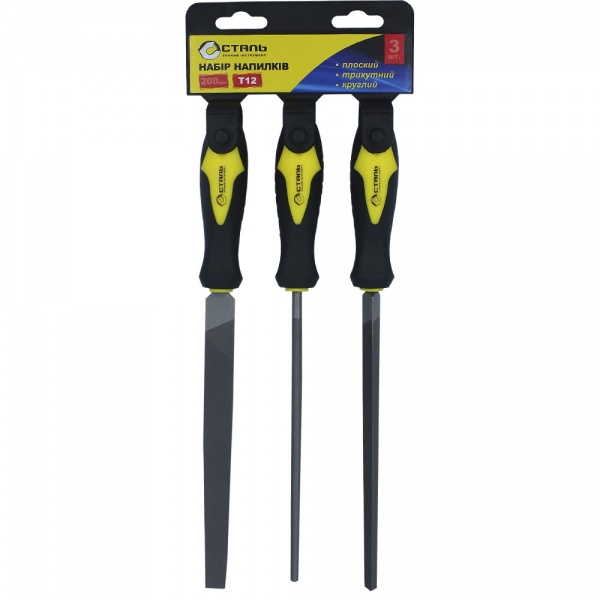 Набір напилків Сталь Т12 3 шт. 102927