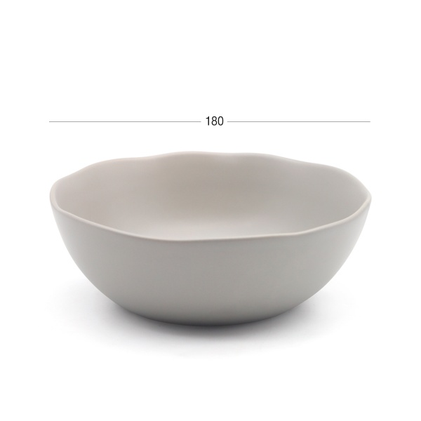 Тарілка глибока Досконалість 18 см сіра MVM