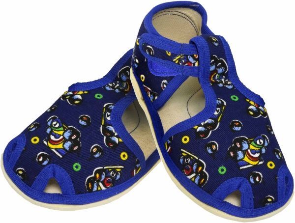 Тапочки для мальчиков Экотапок Сандалик новый синие 1085 р. 28