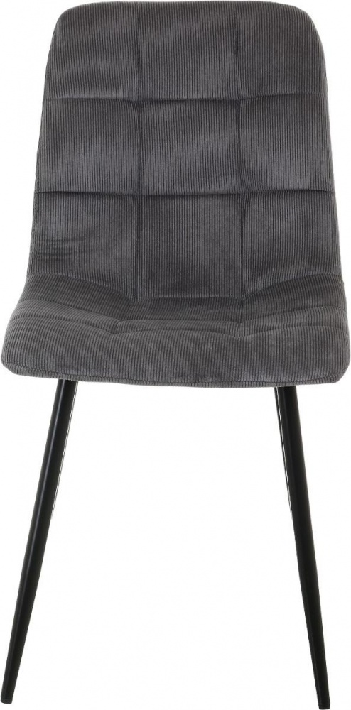 Стул Центр Меблів Summy 45х56х88 см вельвет Corduroy-4 серый / черный