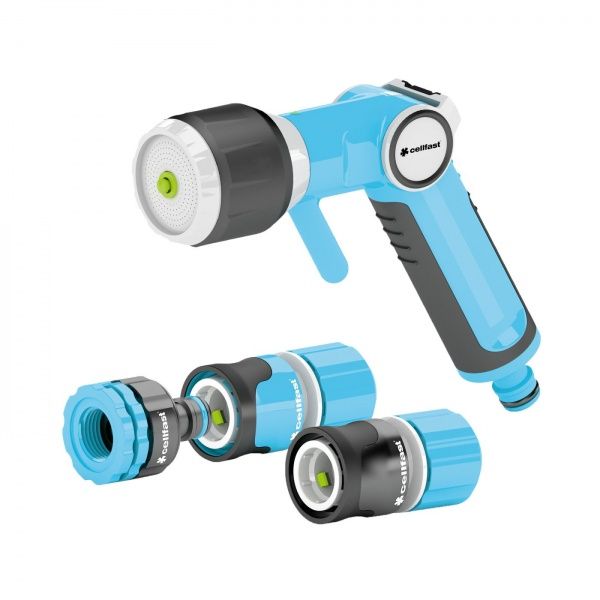 Комплект Cellfast Ergo с многофункциональным пистолетным оросителем 3/4'' (53-535) 