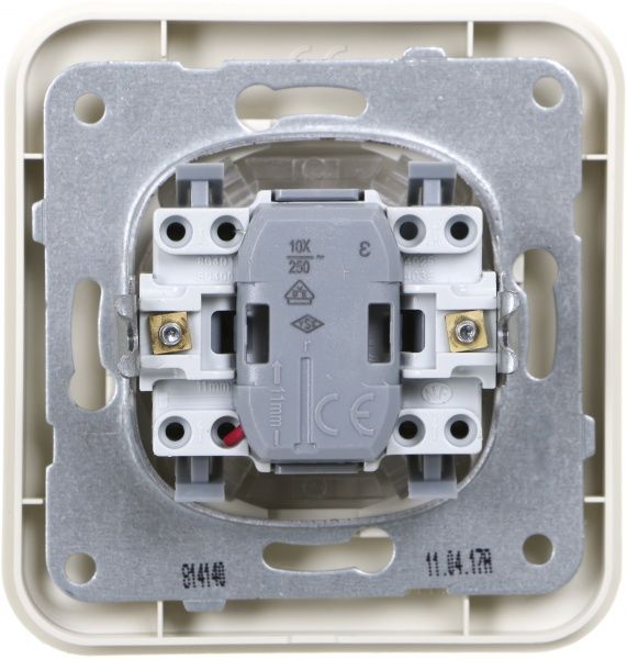 Выключатель одноклавишный Viko Rollina с подсветкой 10 А 250В кремовый 90421019