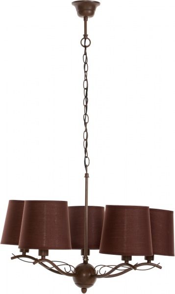 Люстра підвісна Інтерклас НСБ 04-5хХХ-331 5xE14 коричневий 9423/5 